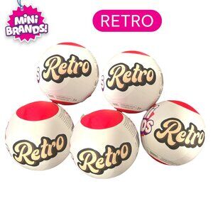 Mini Brands x Retro Series 1 Collection Balls (5 Capsules)